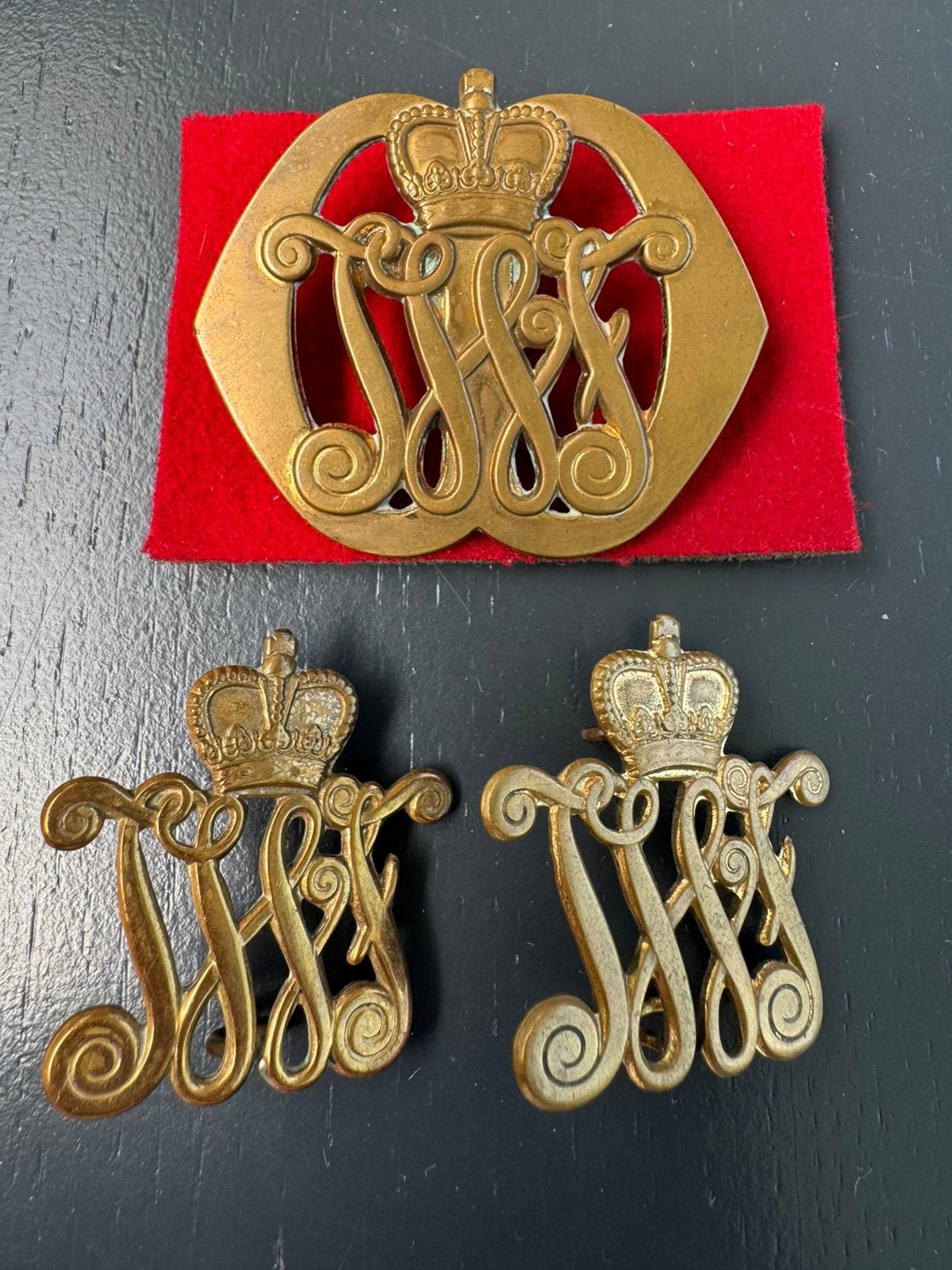 KL set emblemen oud R.I. JWF, Ophalen of Verzenden