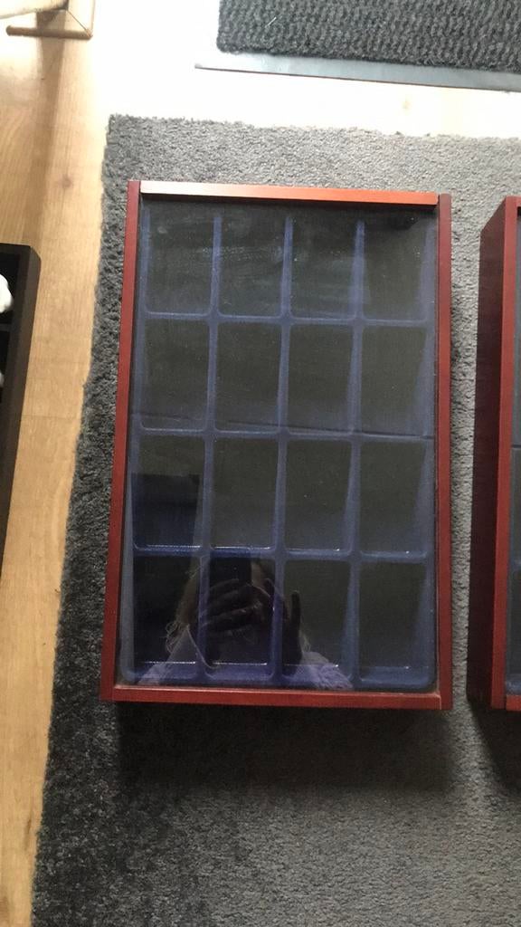 Vitrine kastjes 2 stuks, Ophalen of Verzenden