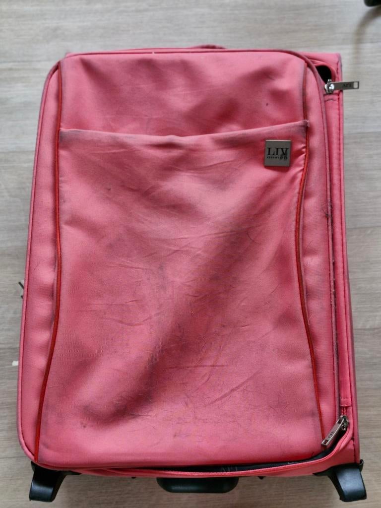 Liv softtop koffer, Sieraden, Tassen en Uiterlijk, Koffers, Gebruikt, 50 tot 60 cm, Zacht kunststof, 35 tot 45 cm