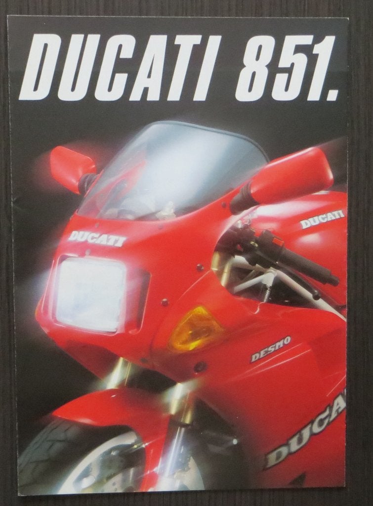 Folder Ducati 851 (Ohlins) - circa 1991 - 8 blz (It/Eng), Verzenden, Ducati