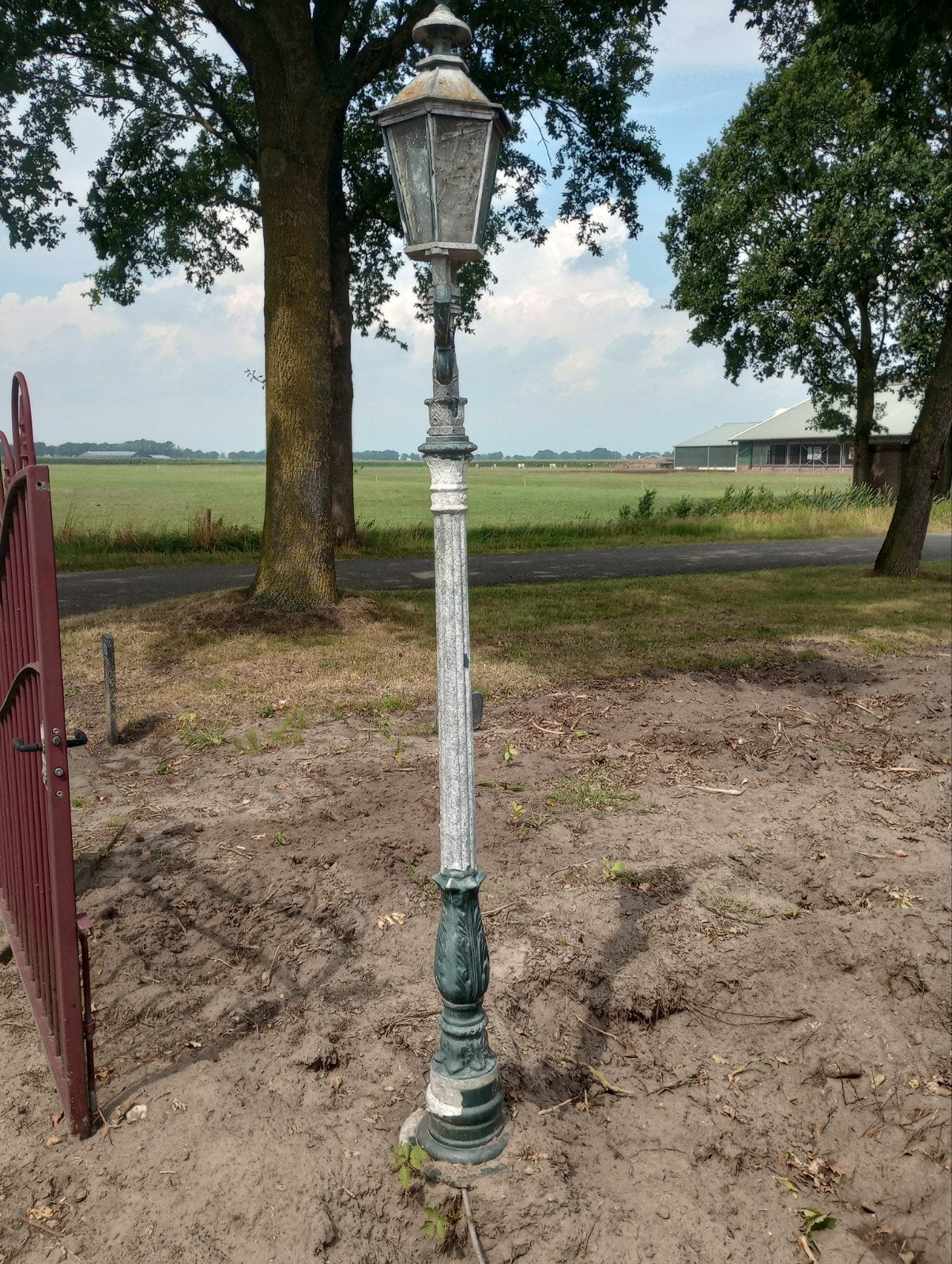 Tuin lantaarn, lantaarnpaal, opknapper, 240cm hoog, Ophalen, Gebruikt, Staande lamp, Netvoeding