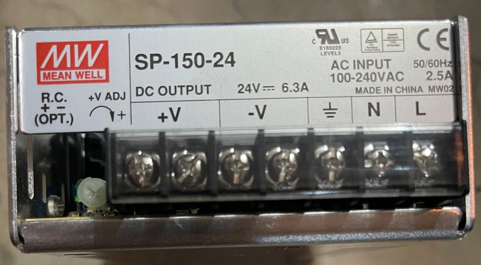 Mean well SP-150-24 voeding, Ophalen of Verzenden, Nieuw