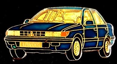 Mitsubishi Lancer pin- blauw epoxy, Verzenden, Nieuw, Transport, Speldje of Pin