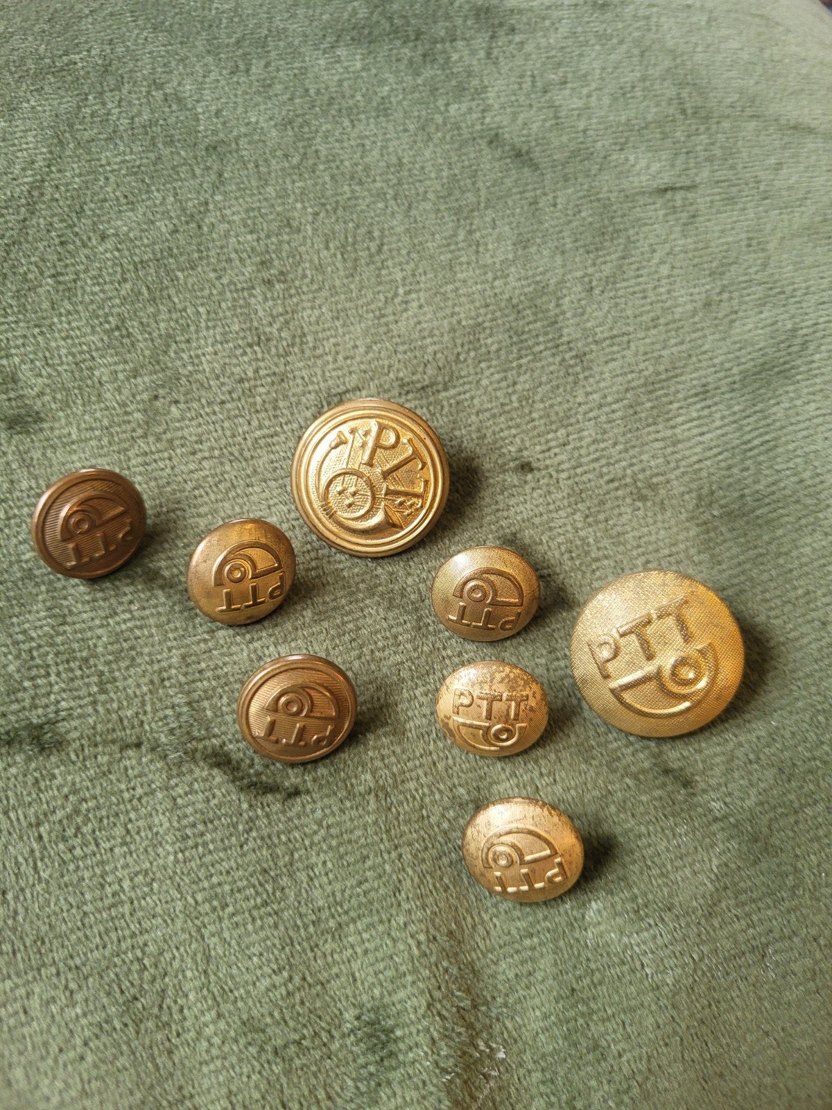 PTT knopen collectie 1930-1981, Ophalen of Verzenden