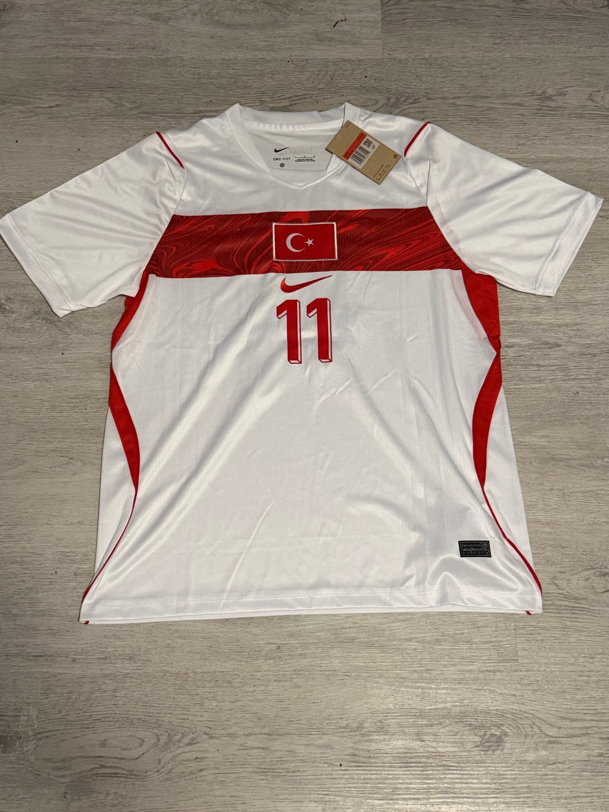 Kenan Yildiz Turkije WK shirt Nike Maat L, Maat 52/54 (L), Wit, Nieuw, Ophalen of Verzenden
