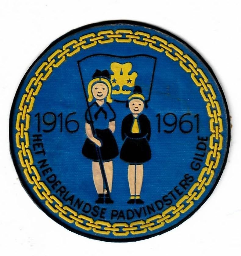 1916-1961 Ned Padvindsters Gilde, Verzenden, Gebruikt, Embleem, Speld of Insigne