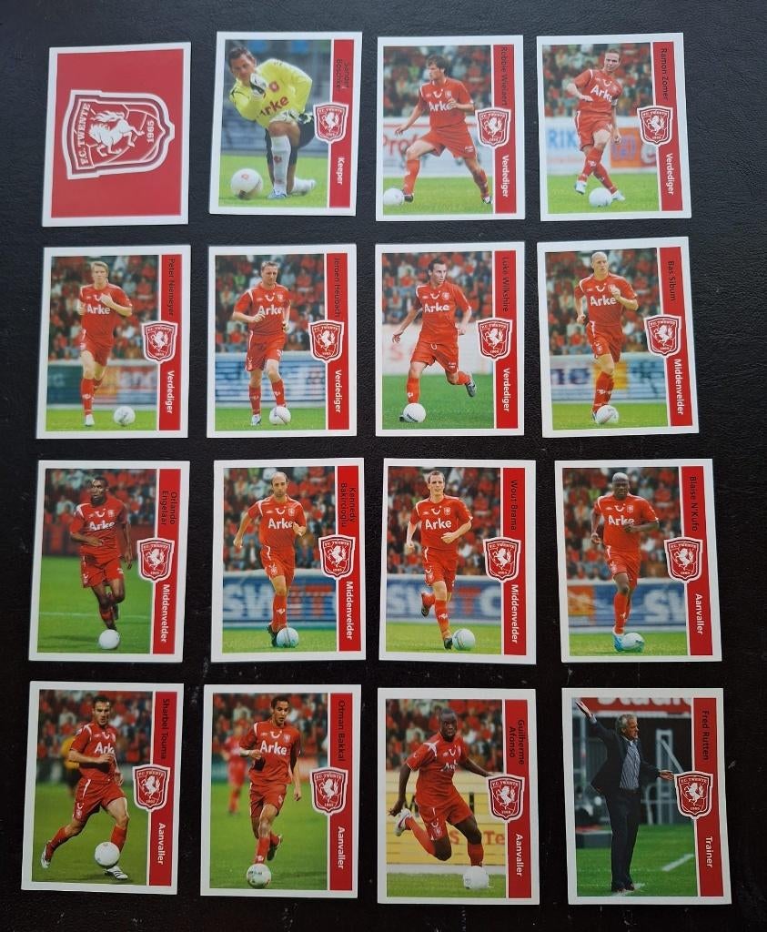 Complete set stickers FC Twente 2006-07, Verzamelen, Ophalen of Verzenden, Nieuw, F.C. Twente, Poster, Plaatje of Sticker
