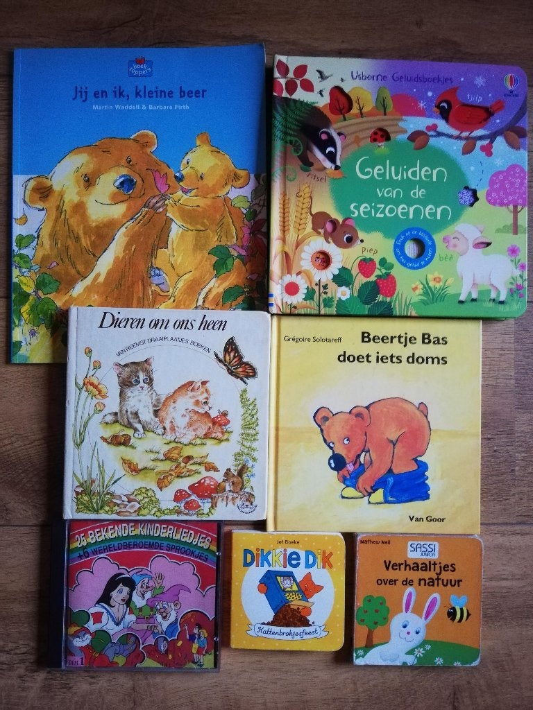 Over de natuur, dieren, hun geluiden;Dikkie Dik, beertje Bas, 5 of 6 jaar, Fictie algemeen, Ophalen of Verzenden, Gouden boekje