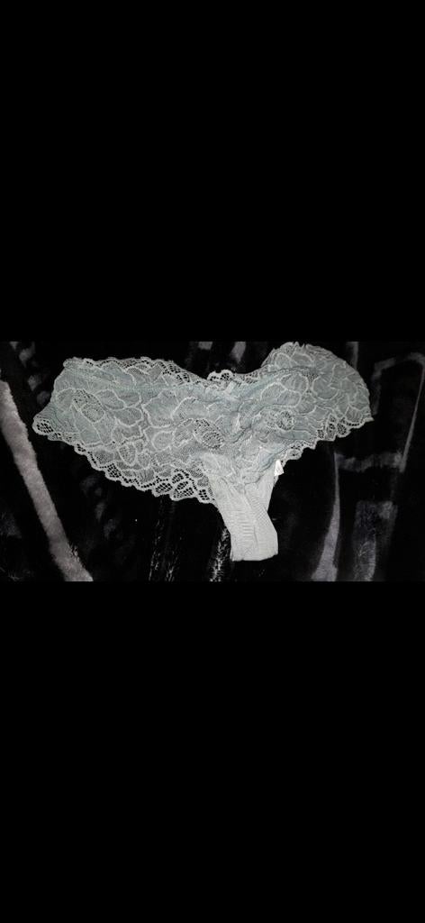Lichtblauwe kanten string, Kleding | Dames, Ophalen of Verzenden