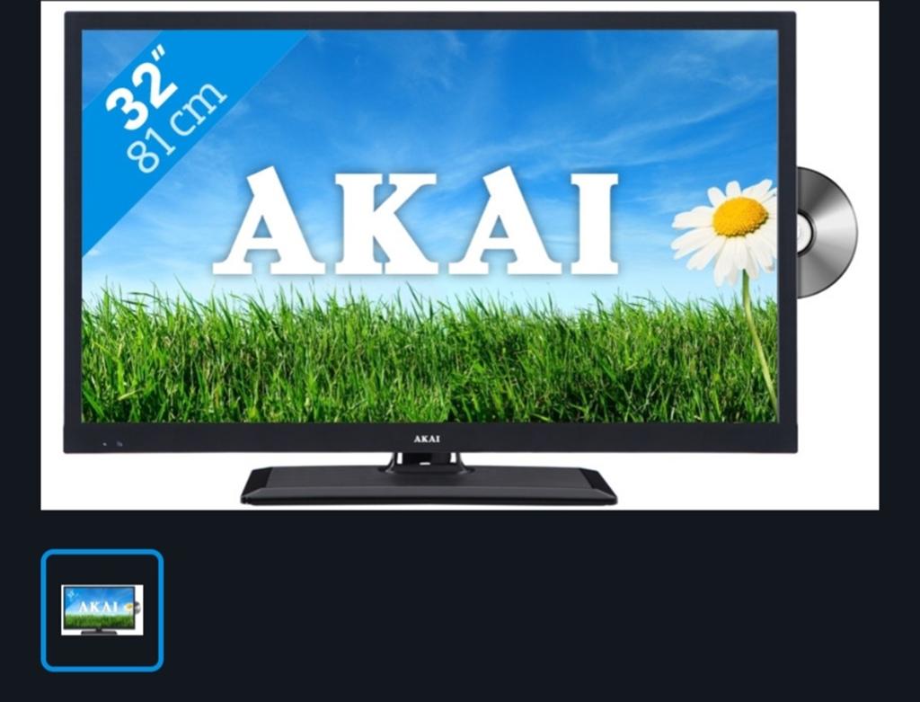 AKAI TV / DVD COMBI MET AFSTANDSBEDIENING, Ophalen of Verzenden