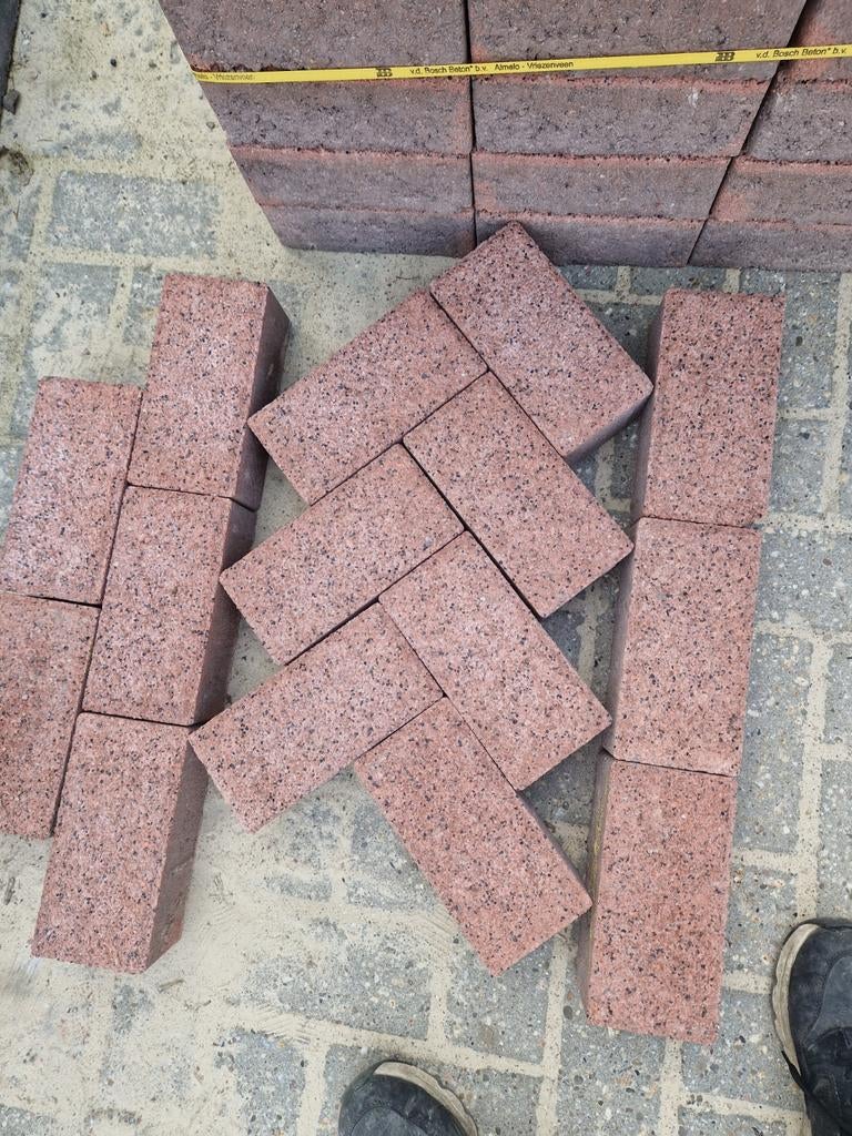 Betonklinker 8cm edel rood, Ophalen, Nieuw, Beton, Klinkers