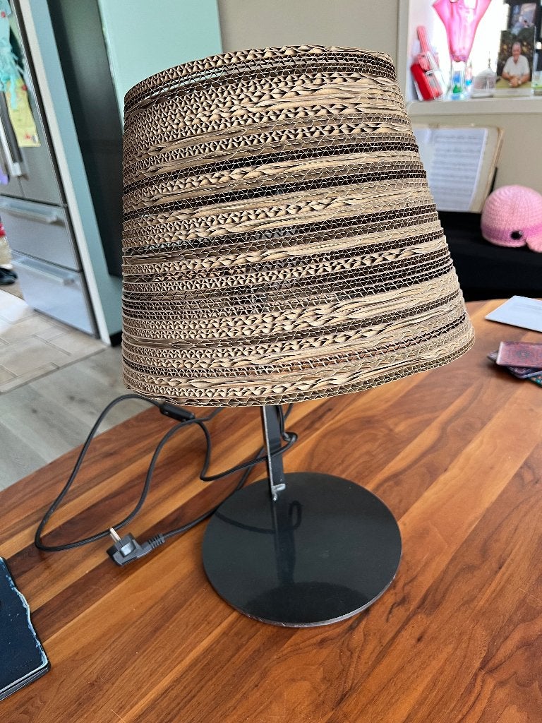 Design tafel lamp, Huis en Inrichting, Gebruikt, Overige merken, Met kap, Sfeerlamp
