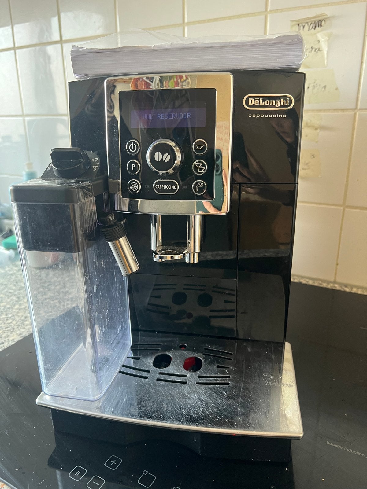 De'Longhi Cappuccino Koffiemachine - Zo goed als nieuw, Witgoed en Apparatuur, Koffiezetapparaten, Ophalen, Afneembaar waterreservoir