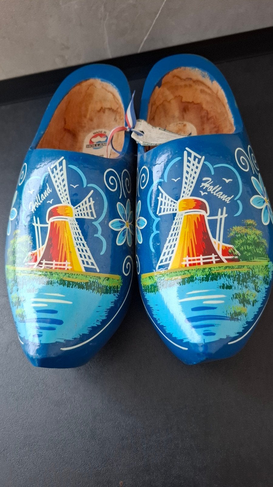Blauwe Klompen met Molen en Bloemen - Maat 36, Ophalen of Verzenden, Zo goed als nieuw