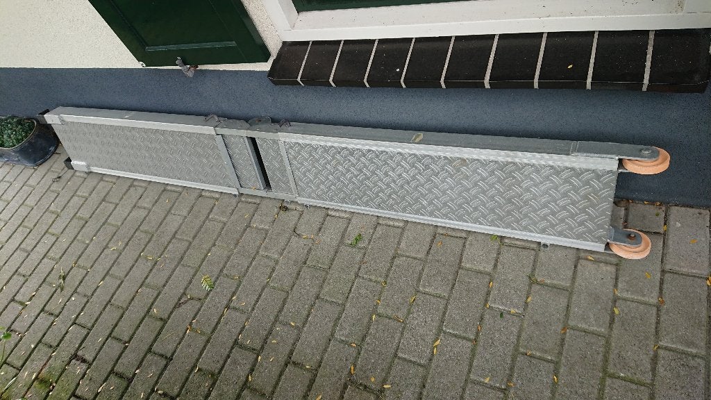 Aluminium loopplank met wielen, Ophalen, Gebruikt, Ankeren en Afmeren, Zeilboot of Motorboot