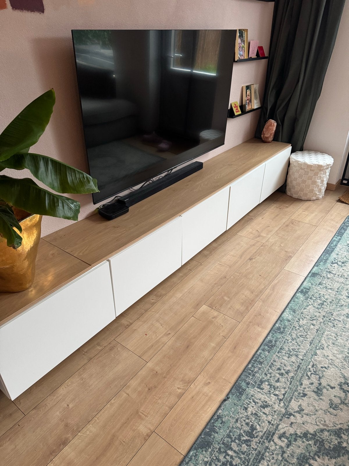 IKEA Besta TV meubel - 300 cm breed, Ophalen, Gebruikt, 200 cm of meer, Minder dan 100 cm