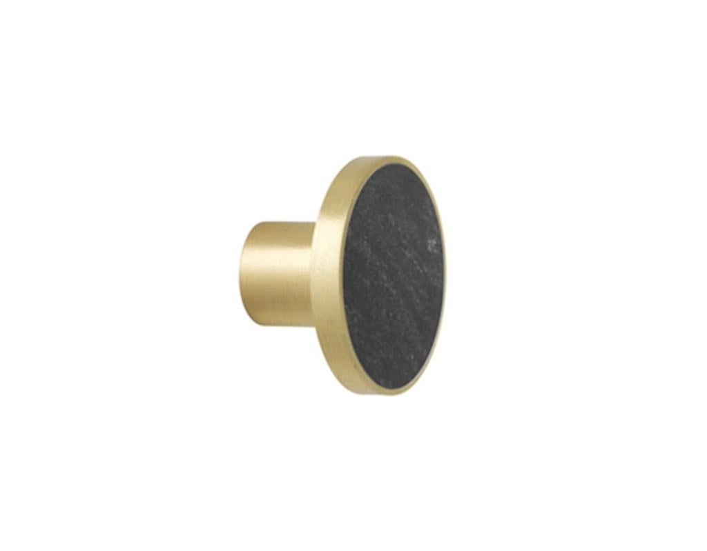 Ferm Living Hook stone large black marble 2 stuks, Ophalen of Verzenden, Nieuw, Overige materialen, Minder dan 100 cm