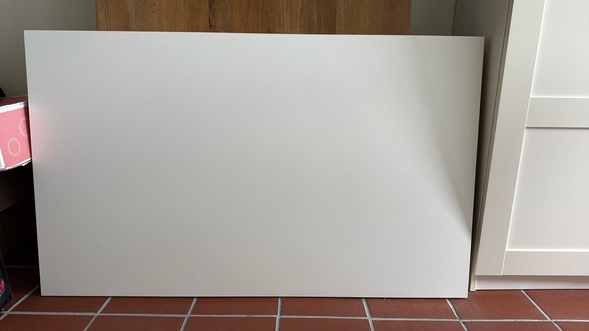 Witte tafel Ikea, lichte gebruikssporen, reeds gedemonteerd, Ophalen, Overige materialen, Gebruikt, 100 tot 150 cm
