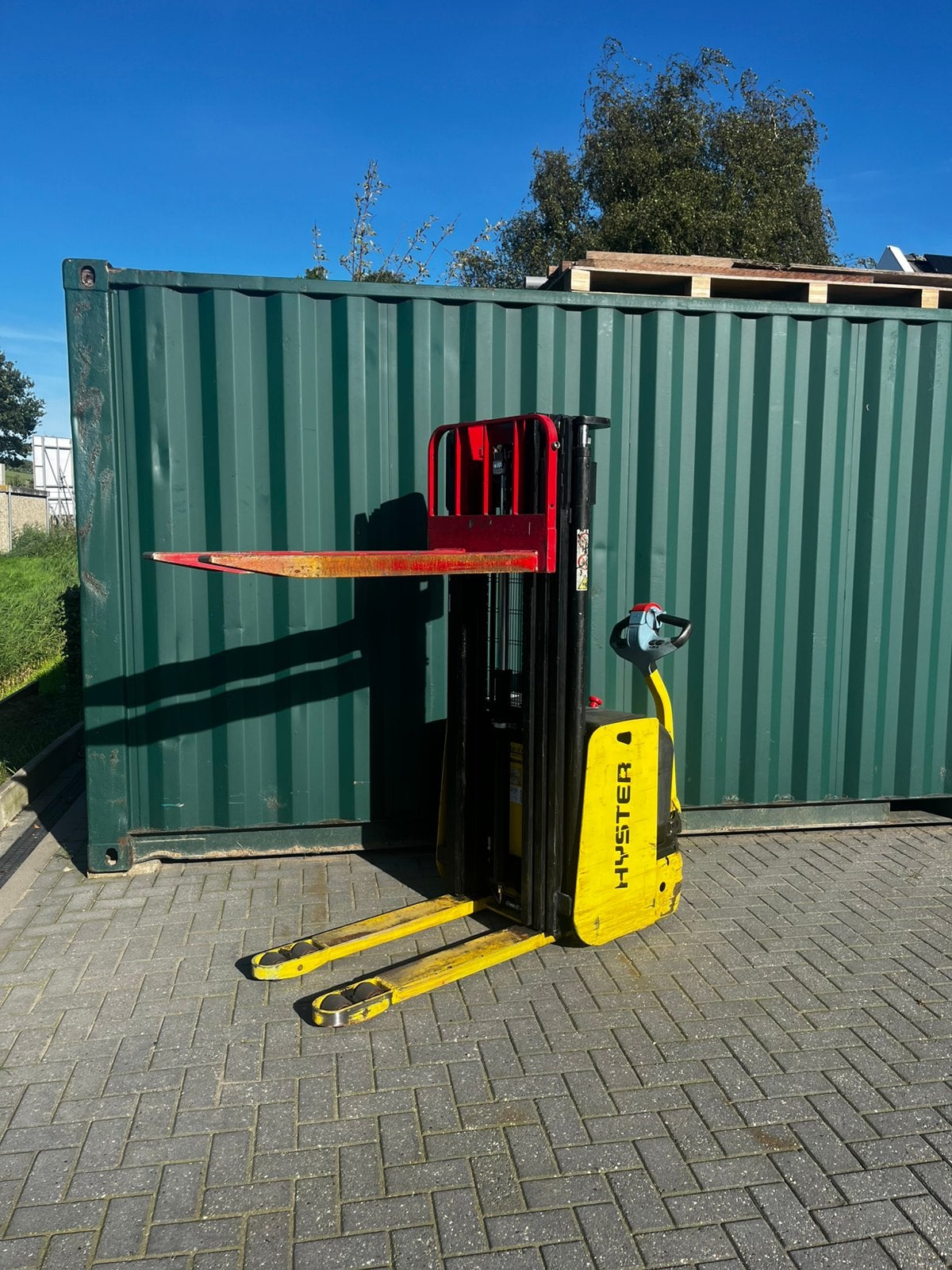Hyster 1200kg 2010 stapelaar freelift 3 delig met keuring!✅, 1000 tot 2000 kg, Ophalen of Verzenden, Elektrisch, Stapelaar