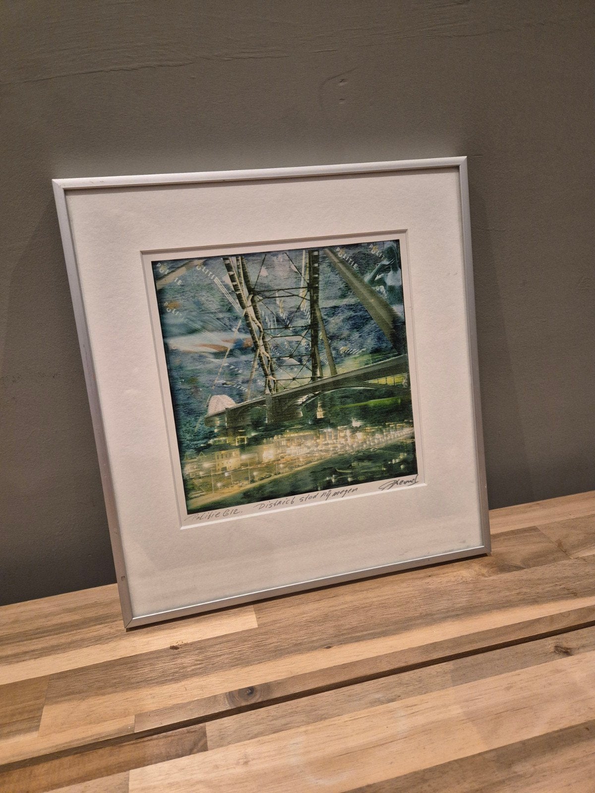 schilderij Nijmegen - politie, Ophalen of Verzenden