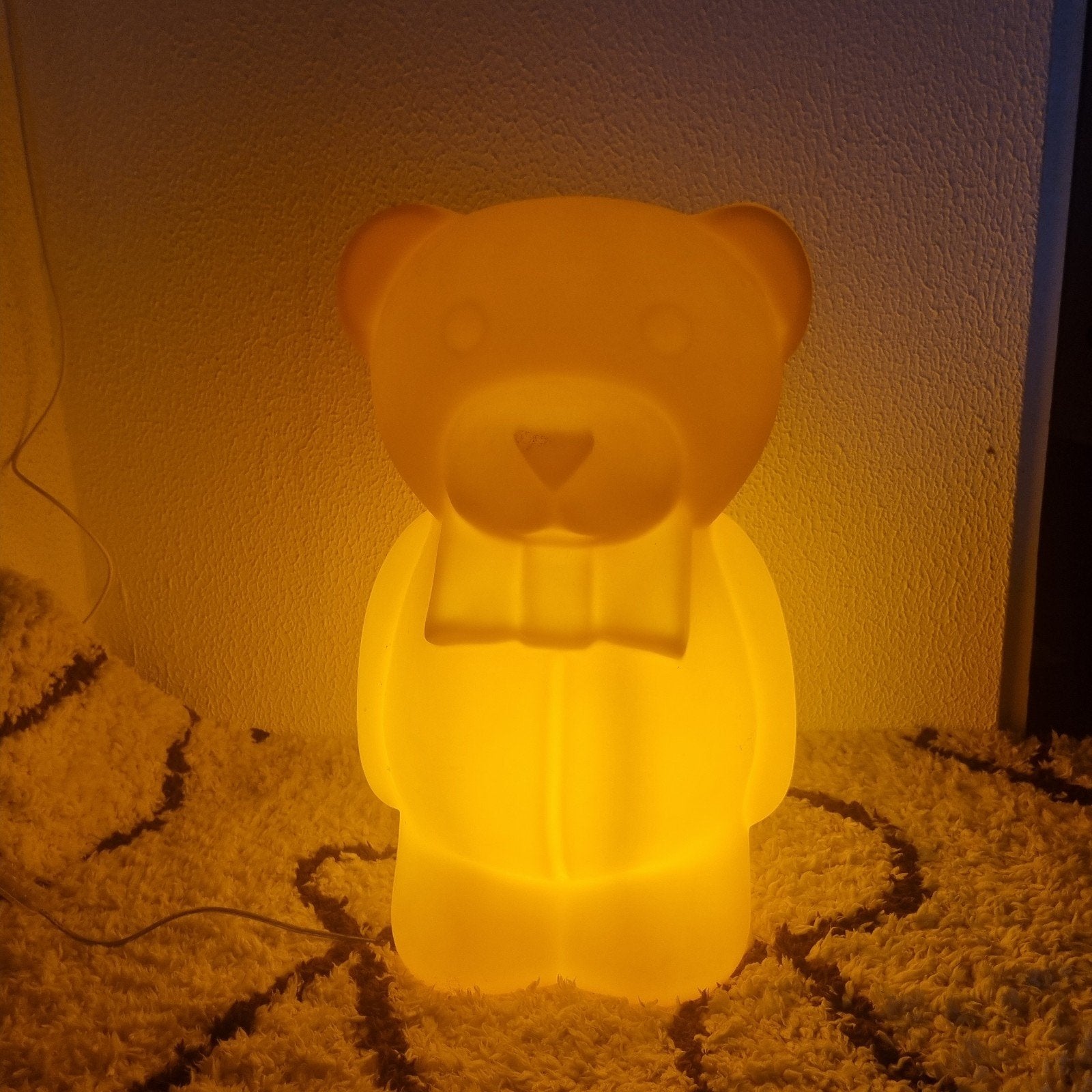 Bear lamp by Sigre Italy, Ophalen, Kunststof, Zo goed als nieuw, Oranje