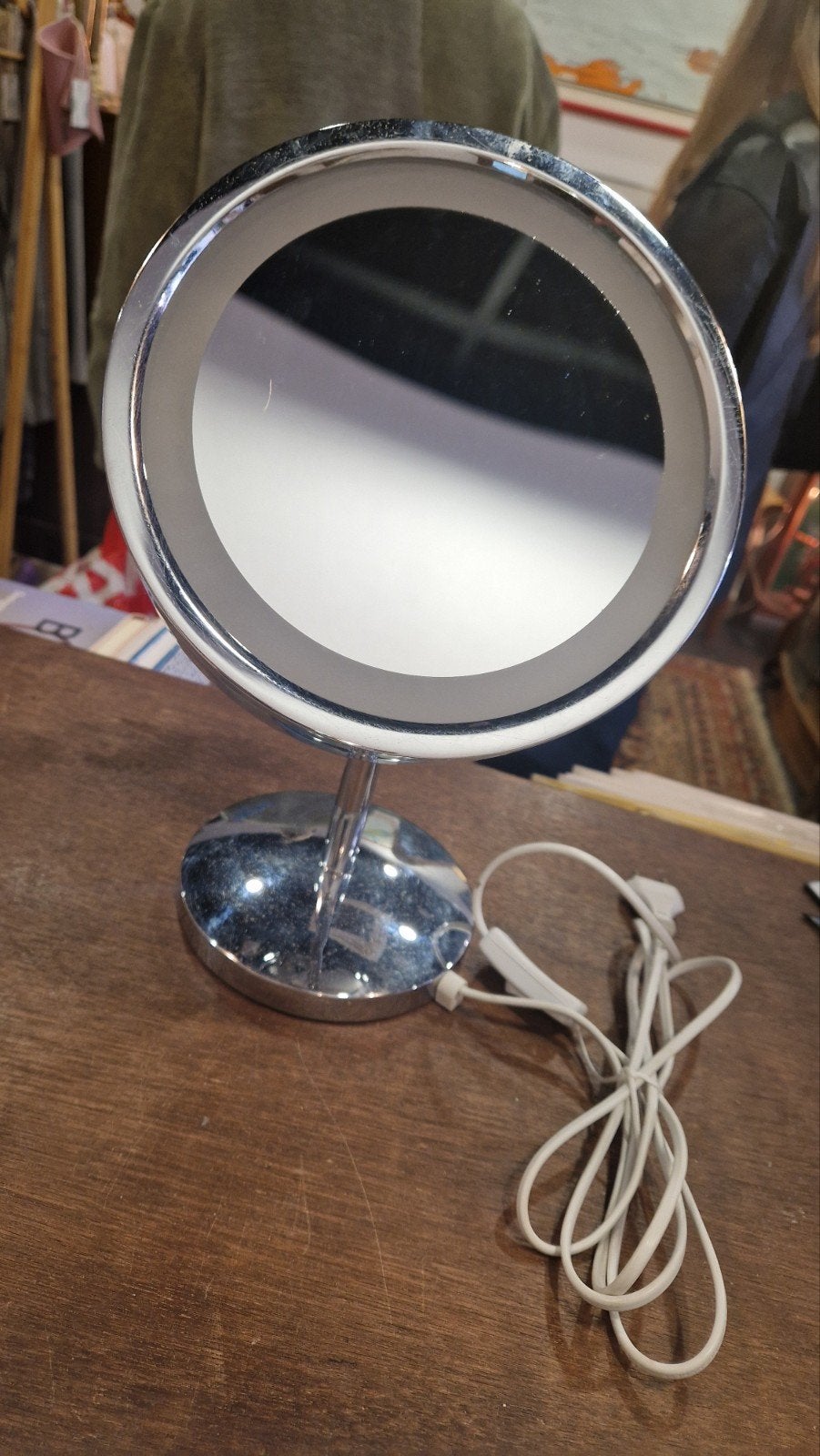 Carmen Beauty Spiegel met Verlichting, Minder dan 50 cm, Gebruikt, Rond, Ophalen of Verzenden