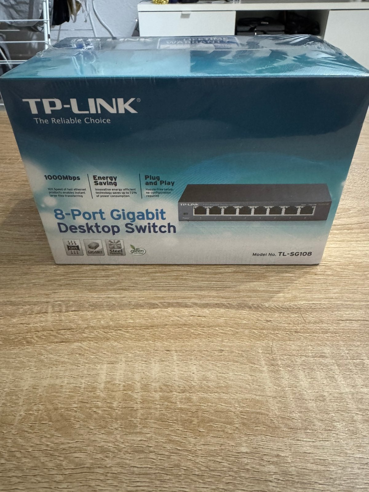 Tp link 8-port gigabit desktop switch, Ophalen, Zo goed als nieuw, Overige typen