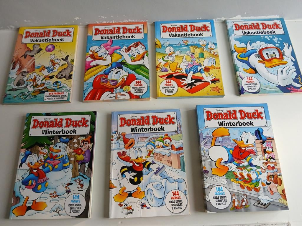 Donald duck vakantieboeken, Boeken, Meerdere comics, Ophalen of Verzenden, Zo goed als nieuw, Europa