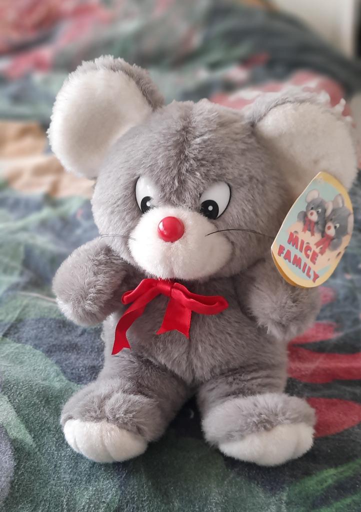pluche muis - 33 cm - nieuw, Kinderen en Baby's, Speelgoed | Knuffels en Pluche, Ophalen of Verzenden, Nieuw, Overige typen