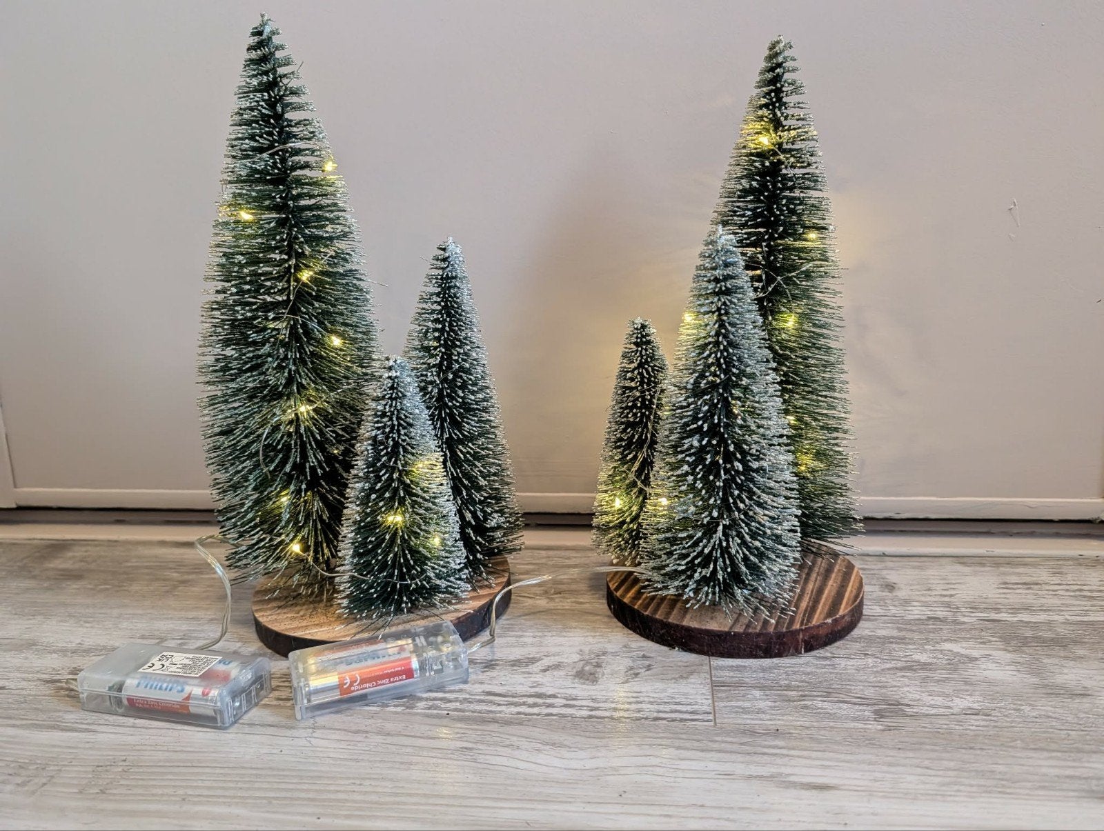 Kerst - boompjes met licht, Ophalen of Verzenden