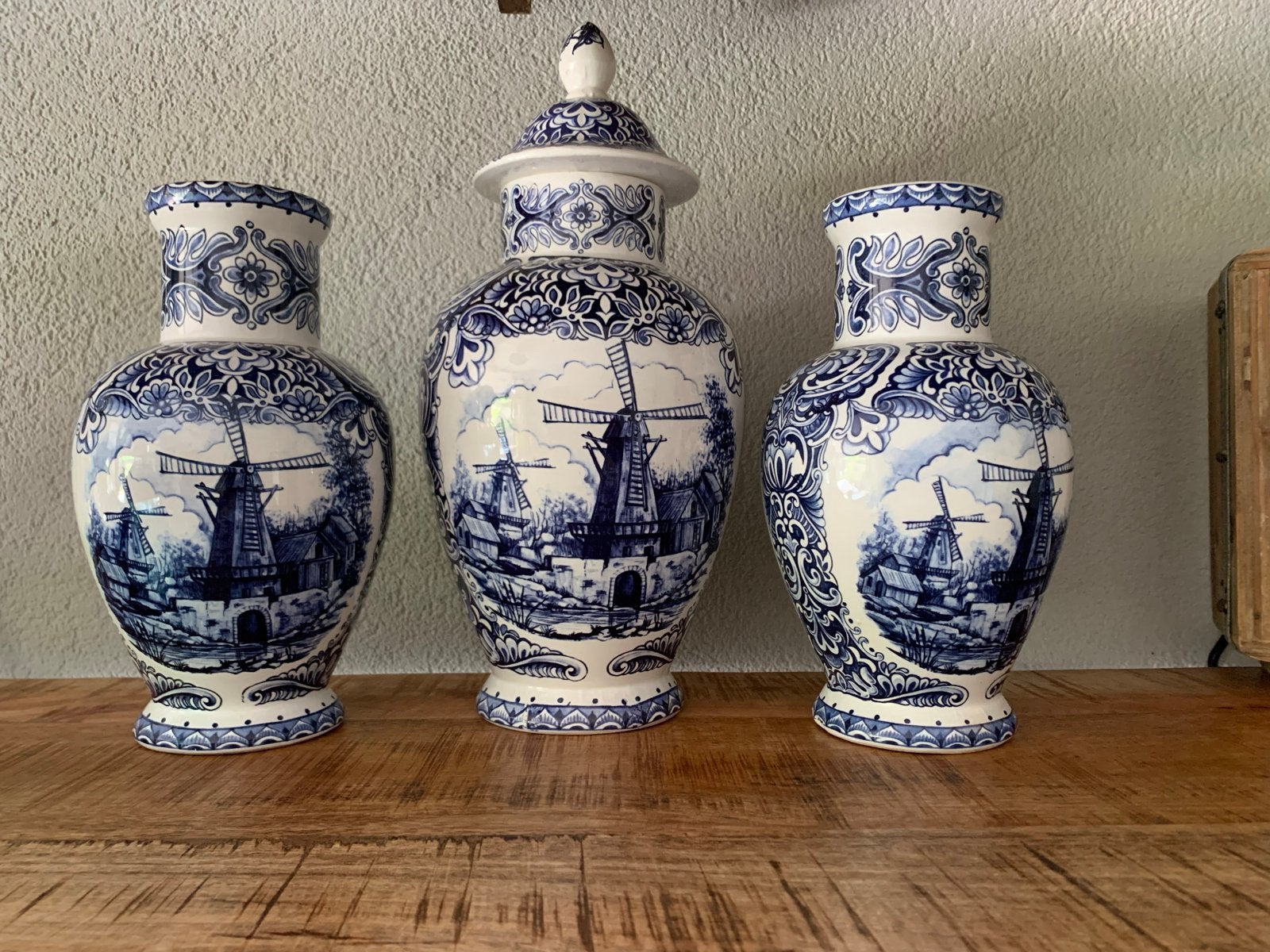 Vintage Delfts Blauw Kaststel - T. Delfts Bleau - ca. 1975-1, Antiek en Kunst, Ophalen