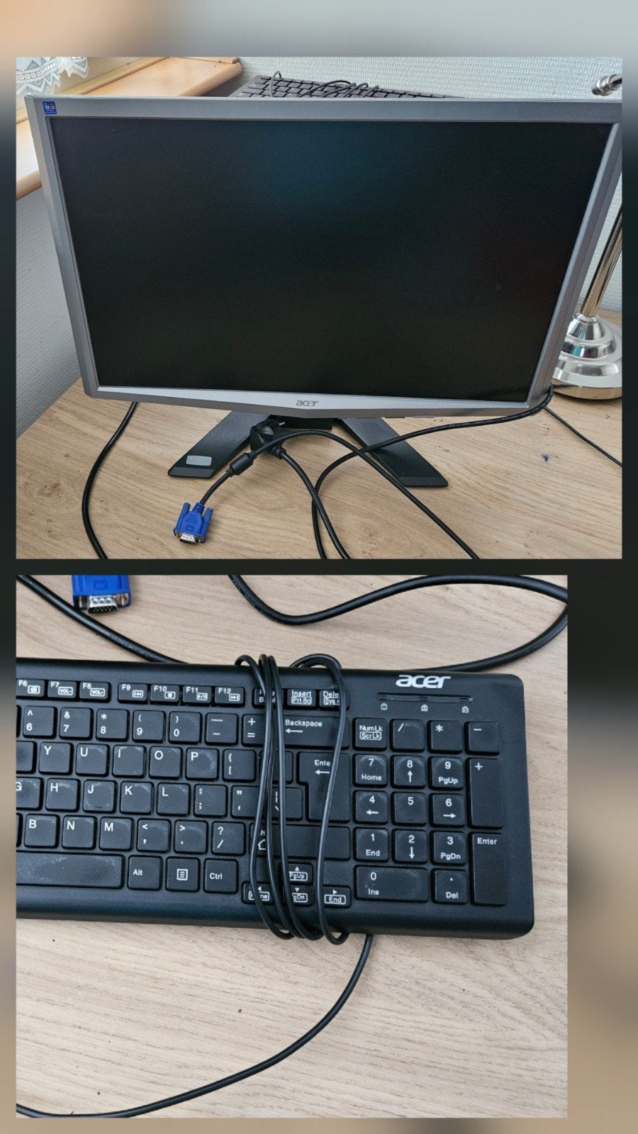 GRATIS: beeldscherm +toetsenbord, Ophalen, Onbekend