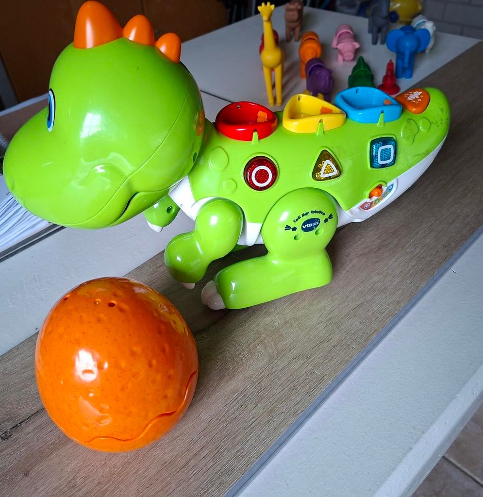 VTech Dino met geluid en licht, Kinderen en Baby's, Speelgoed | Babyspeelgoed, Ophalen of Verzenden, Gebruikt, Overige typen, Met licht