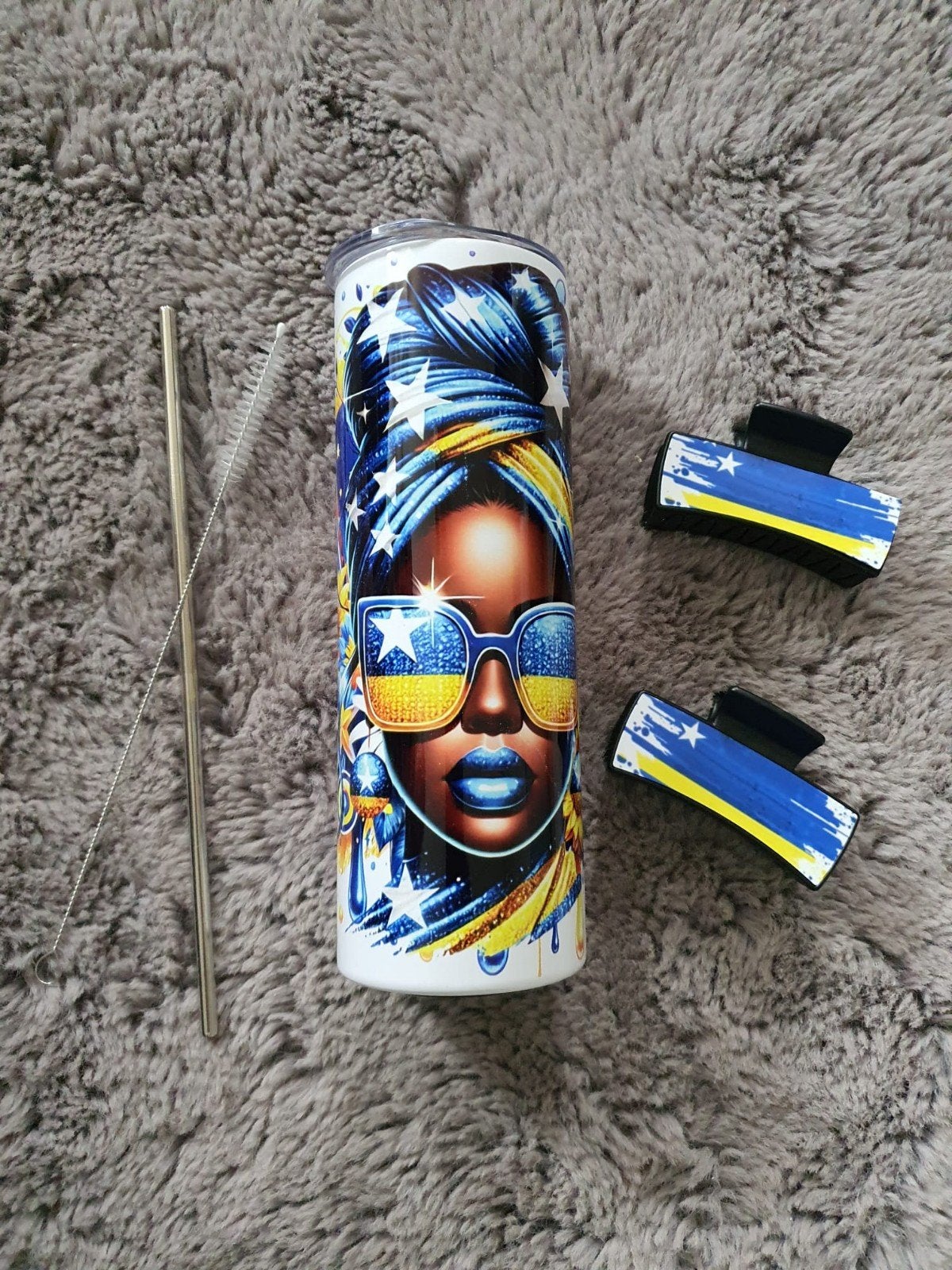 Curaçao drinkbeker/ Haarclip, Diversen, Ophalen of Verzenden, Nieuw