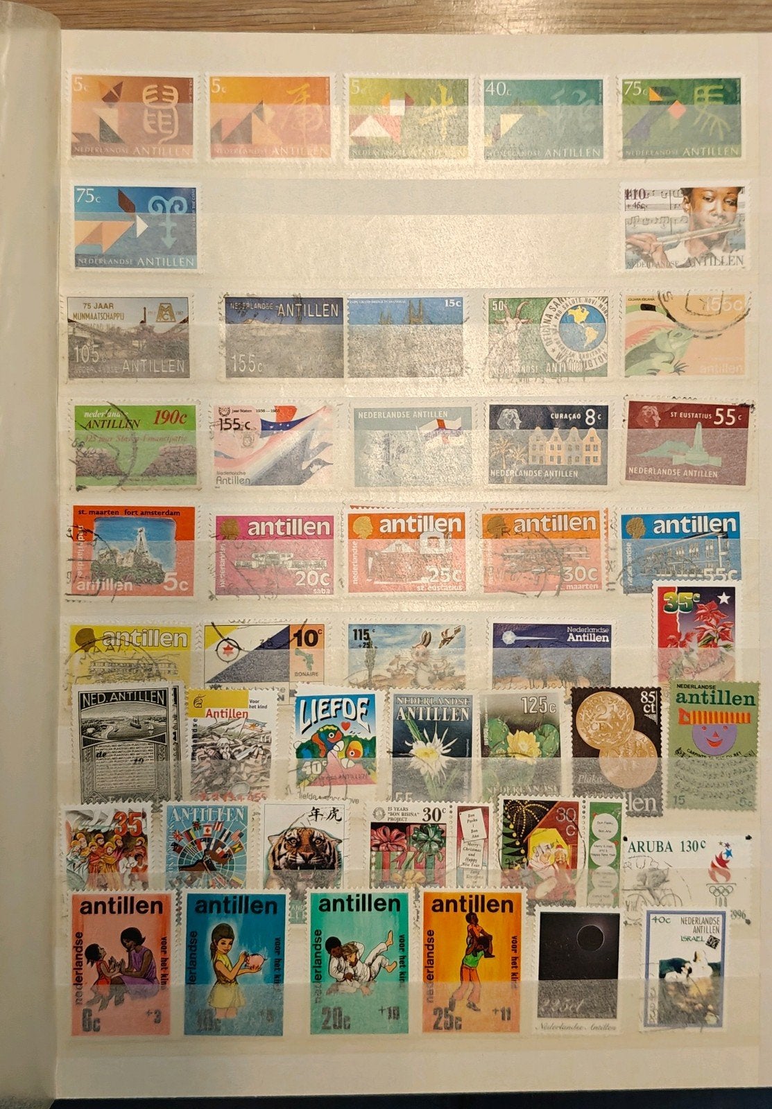 Postzegelalbum Nederlandse Antillen  e.a. 1990-2000, Ophalen of Verzenden