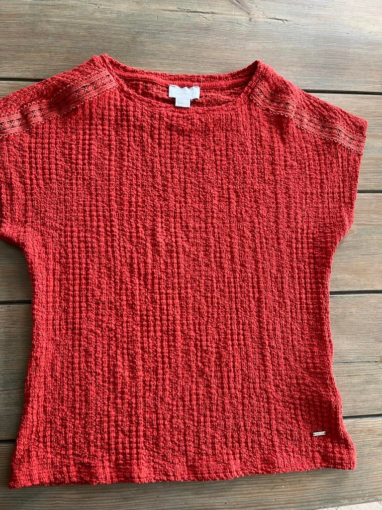 Zgan Cotton Club Top, Kleding | Dames, Tops, Oranje, Ophalen of Verzenden, Zo goed als nieuw, Korte mouw