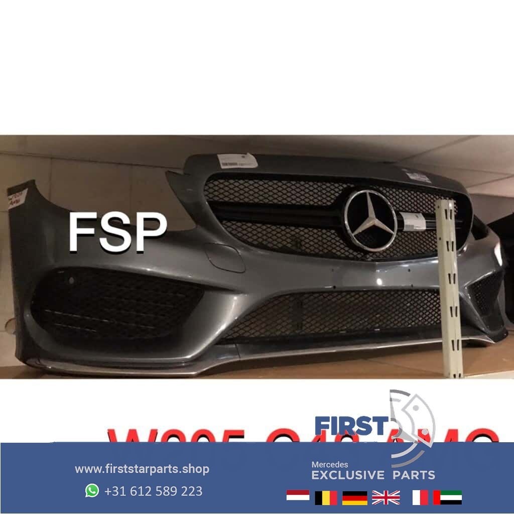 W205 AMG Voorbumper Mercedes C Klasse 2014-2019 Compleet Ori, Auto-onderdelen, Gebruikt, -, Voor, Ophalen of Verzenden