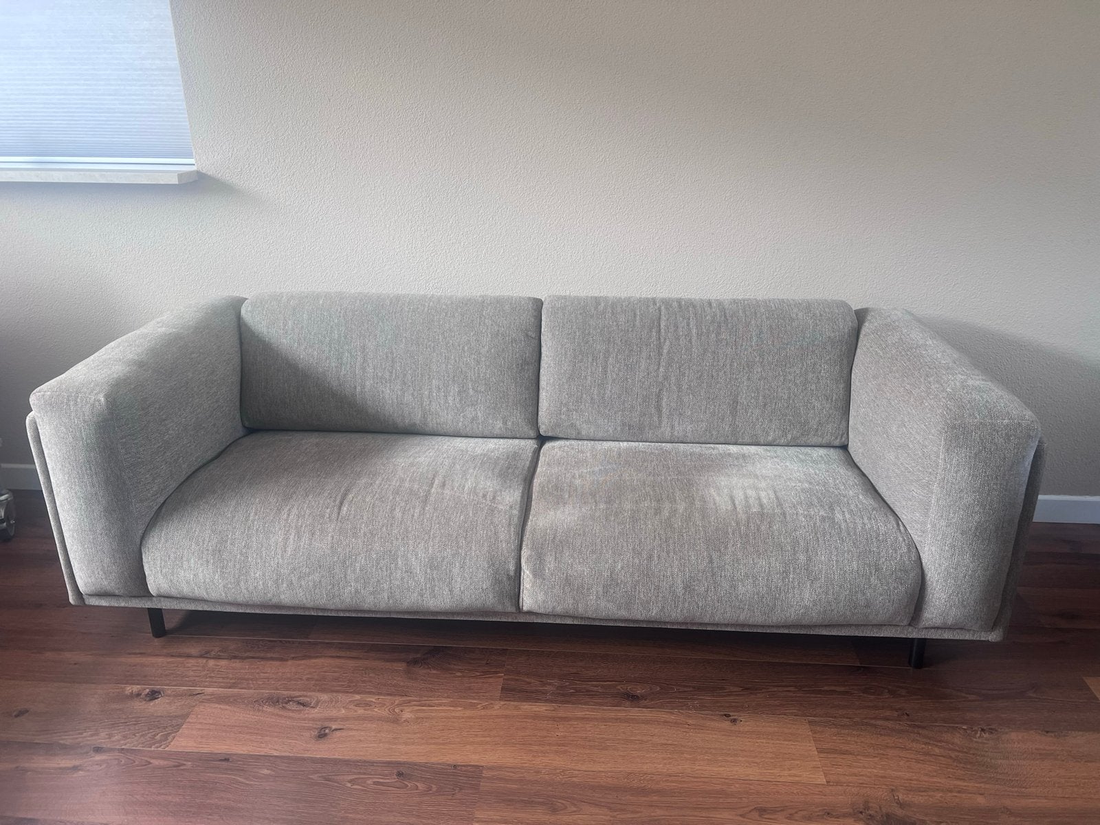 NOUS Living 3-zitsbank Metta t.e.a.b, Huis en Inrichting, Banken | Bankstellen, Ophalen, Gebruikt, Driepersoons, 75 tot 100 cm
