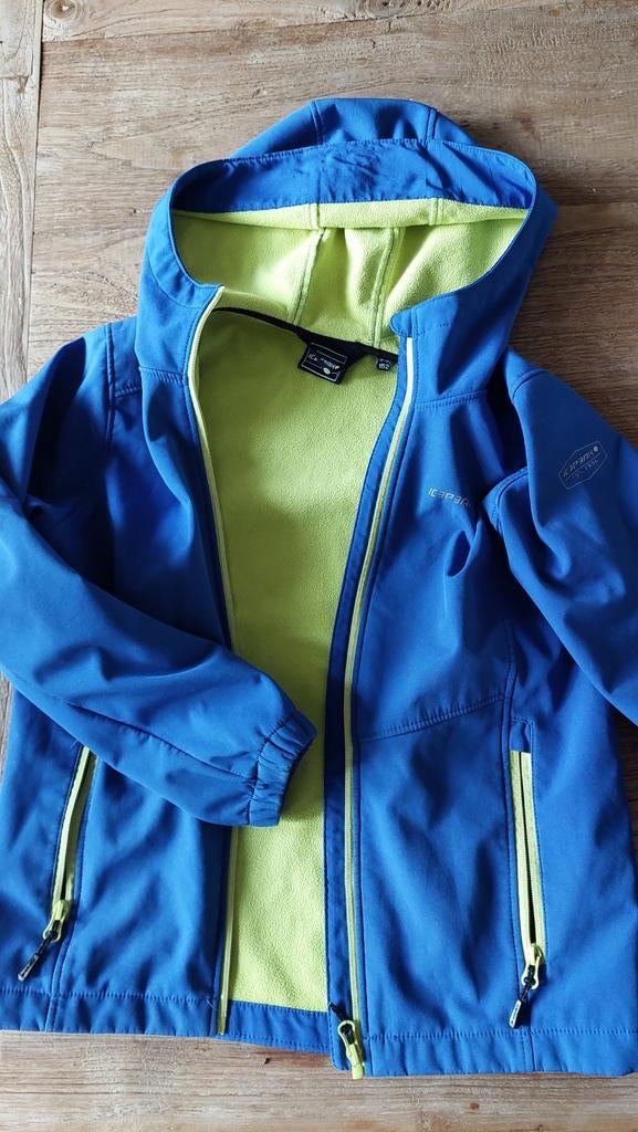 Icepeak Softshell Jas Blauw/Geel Maat 152, Kinderen en Baby's, Kinderkleding | Maat 152, Ophalen, Jongen of Meisje, Zo goed als nieuw