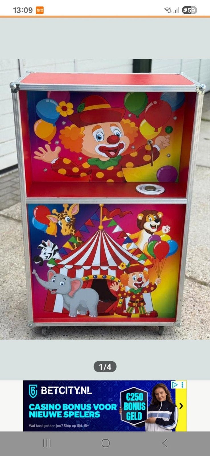 Clown van Ranja Koe en Popcorn/Suikerspinmachine te huur, Ophalen of Verzenden, Gebruikt, Verjaardag