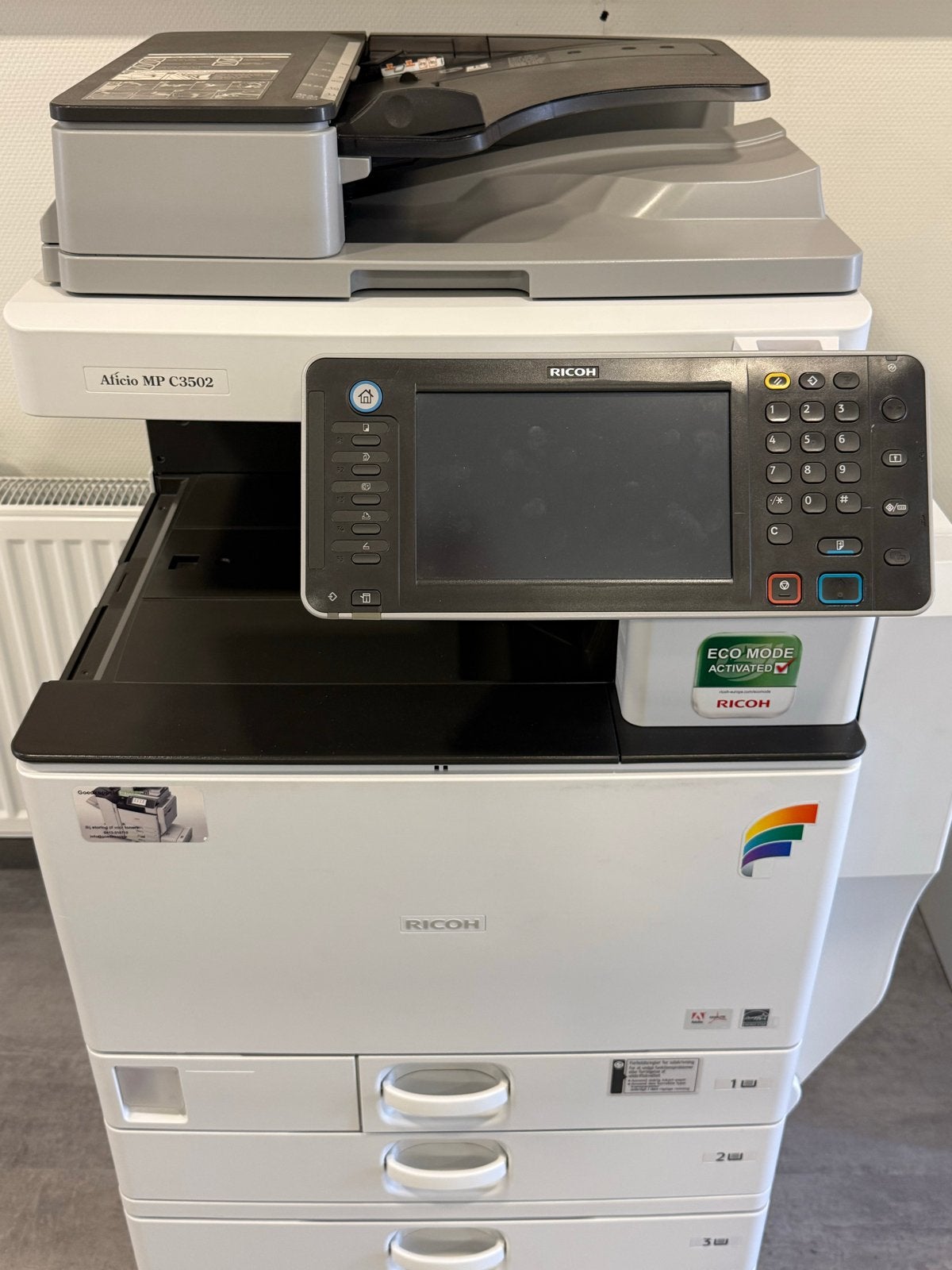 Ricoh Aficio MP C3502 All-in-one printer 4 lades, Computers en Software, Printers, Ophalen, Gebruikt, Faxen, All-in-one