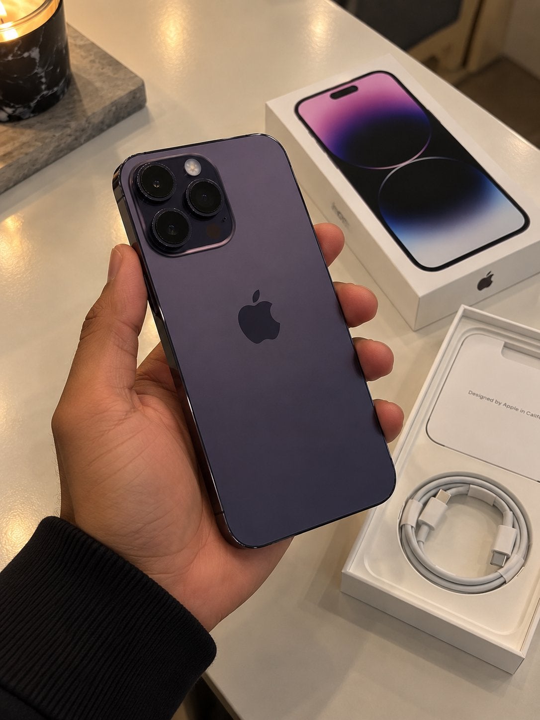 iPhone 14 Pro Max 1TB – Deep Purple – Zo goed als nieuw!, Ophalen, Paars, 1 TB, Zo goed als nieuw