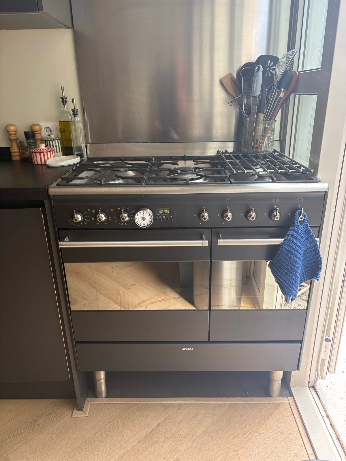 Gebruikte keuken plus SMEG Gasfornuis en Dubbele Oven, Ophalen, Gebruikt