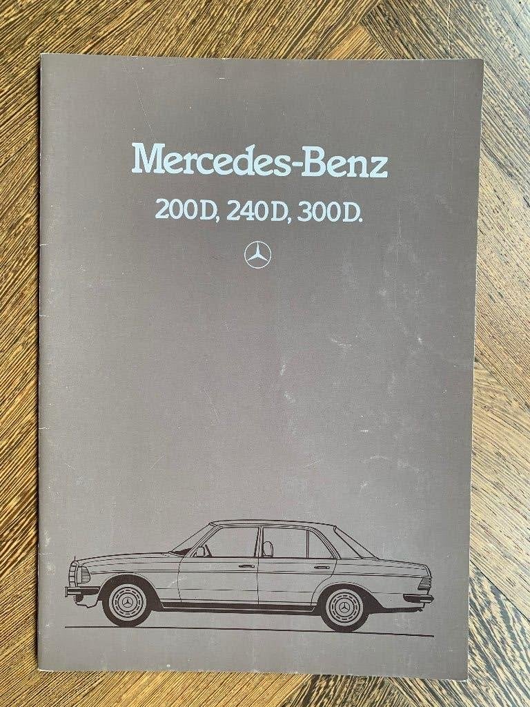 Folder, brochure Mercedes-Benz 200D, 240D, 300D W123 1981, Zo goed als nieuw, Mercedes-Benz, Mercedes, Ophalen of Verzenden