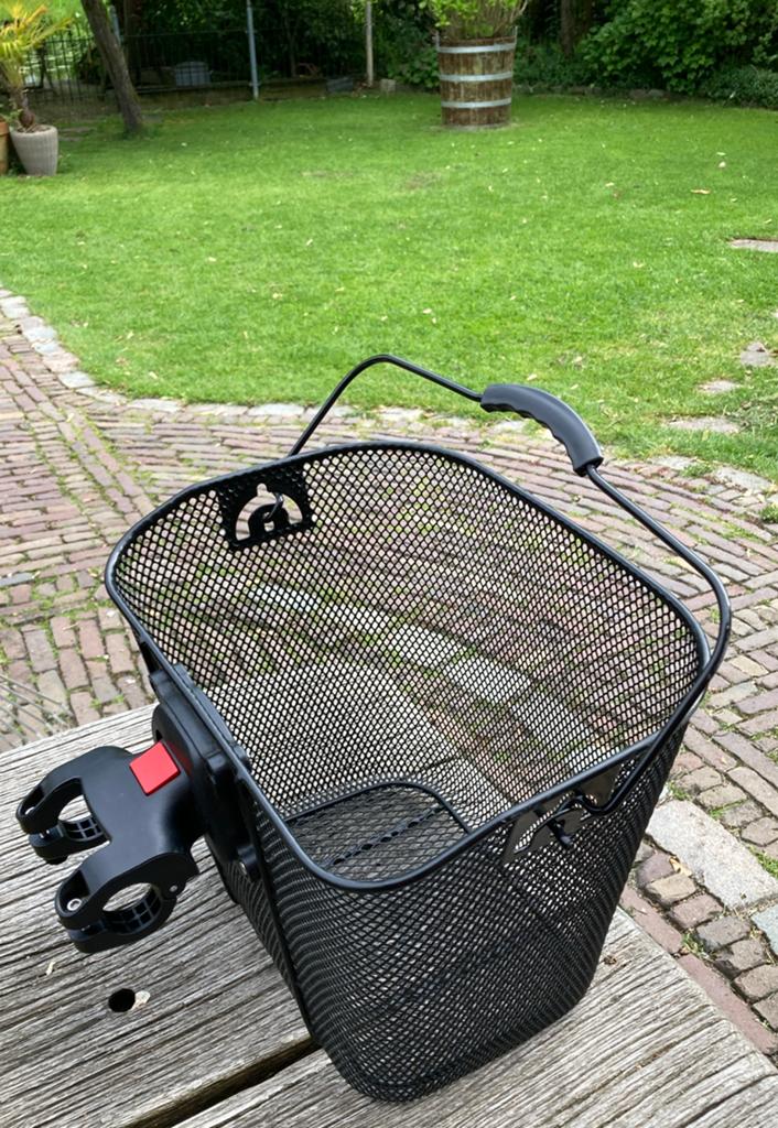 Fietsmand voor stuur met bevestiging, Fietsen en Brommers, Fietsaccessoires | Fietsmanden, Ophalen of Verzenden, Zo goed als nieuw