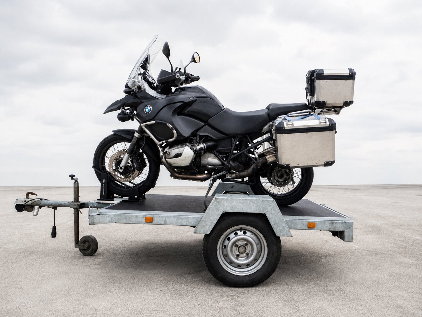 Motortrailer / Motoraanhanger 200 x 130 cm, Ophalen, Gebruikt