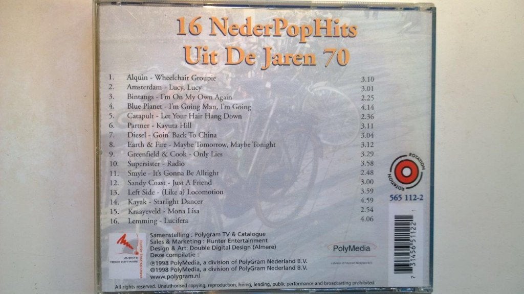 16 Nederpophits Uit De Jaren 70, Ophalen of Verzenden, Zo goed als nieuw, Pop, Album