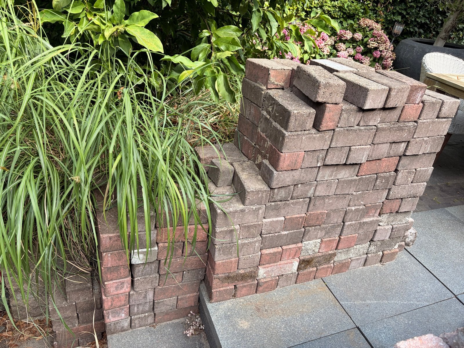Klinkers 21x10x8 cm - ca. 250 stuks, Tuin en Terras, Ophalen, Gebruikt, Beton, Klinkers