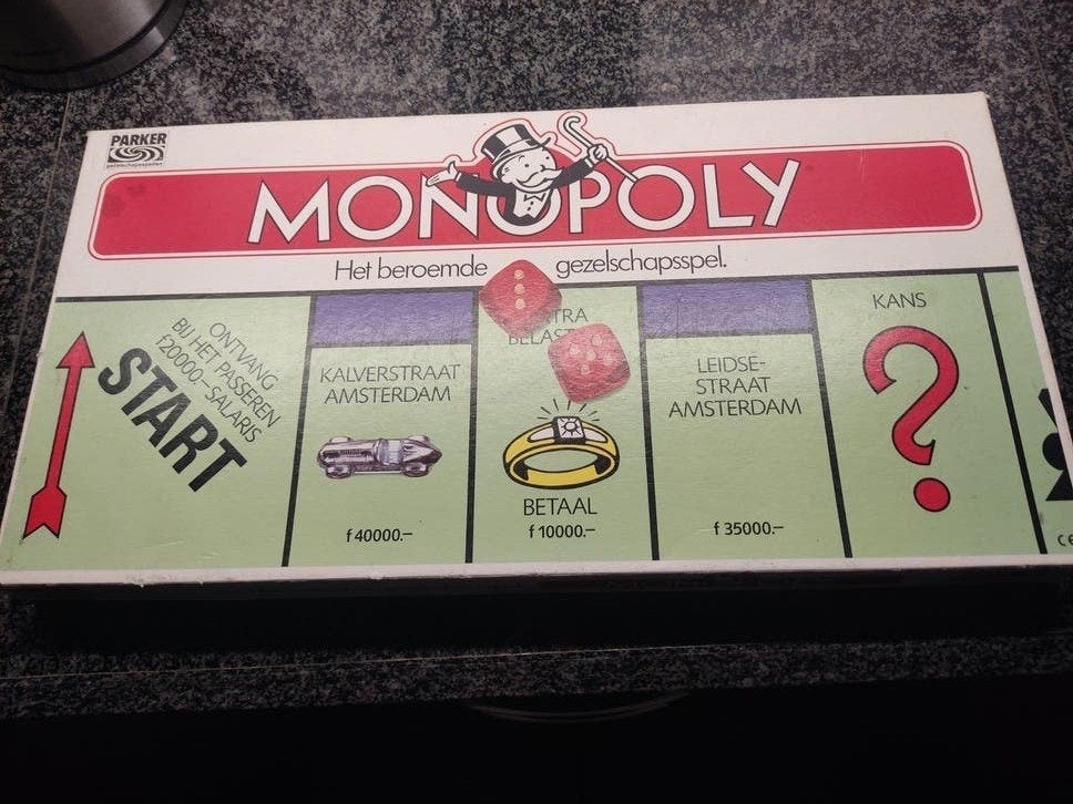 Monopoly - Het beroemde gezelschapsspel (Parker), Drie of vier spelers, Ophalen of Verzenden, Parker