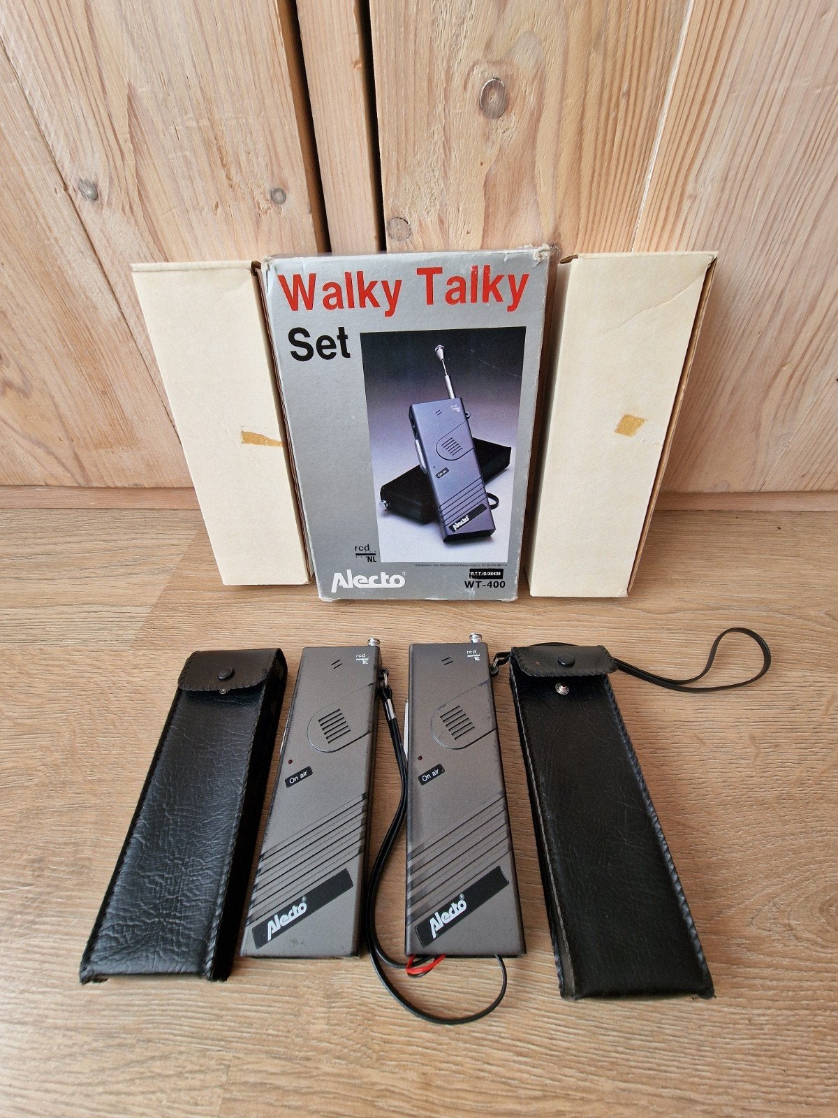 Alecto WT-400 Walky Talky Set - Vintage Portofoons, Ophalen of Verzenden, Gebruikt, Minder dan 2 km, Portofoon of Walkie-talkie